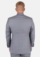 Ellis Light Grey Prince of Wales Suit - SARTORO691
