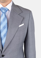 Ellis Light Grey Prince of Wales Suit - SARTORO690