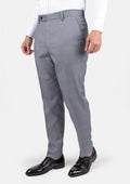 Ellis Light Grey Prince of Wales Suit - SARTORO