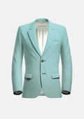 Ellis Light Teal Linen Blend Jacket - SARTORO