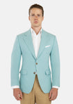 Ellis Light Teal Linen Blend Jacket