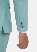Ellis Light Teal Linen Blend Suit - SARTORO479
