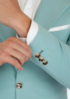 Ellis Light Teal Linen Blend Suit - SARTORO188