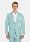 Ellis Light Teal Linen Blend Suit