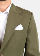 Ellis Olive Cotton Suit - SARTORO750