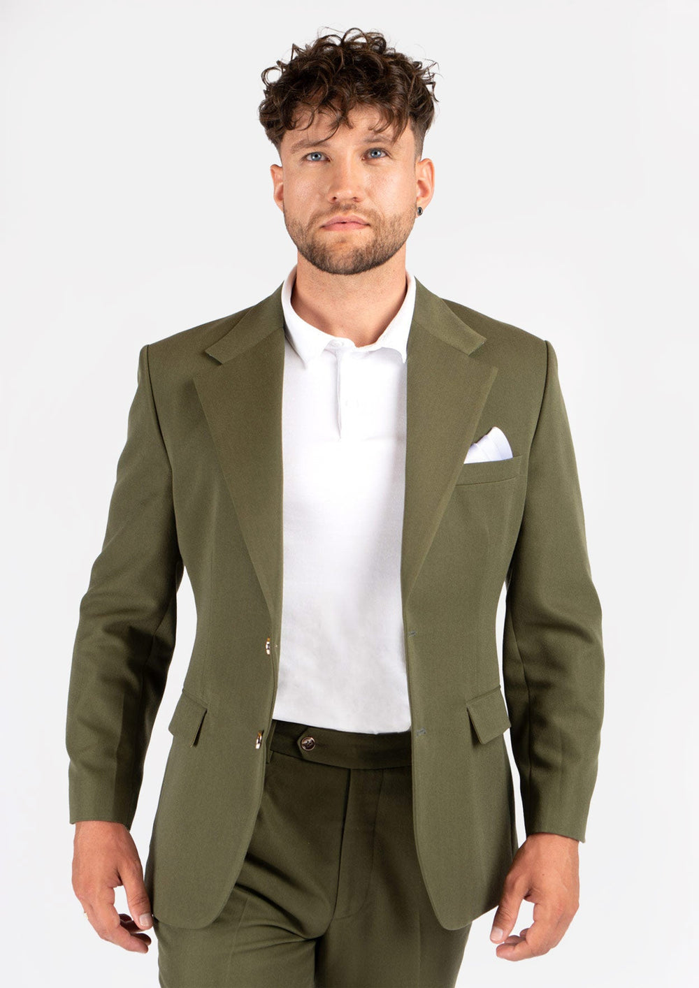 Ellis Olive Cotton Suit769