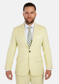 Ellis Olive Cream Linen Blend Suit