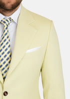 Ellis Olive Cream Linen Blend Suit - SARTORO844