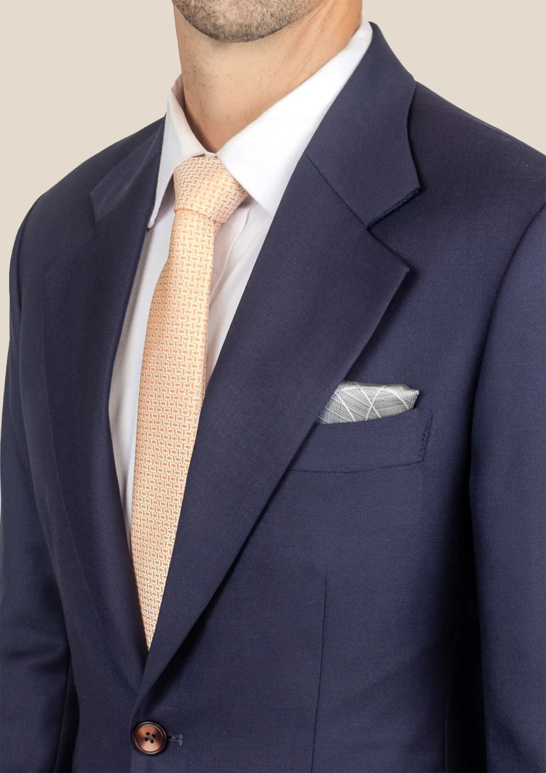 Ellis Stratos Blue Sharkskin Jacket - SARTORO