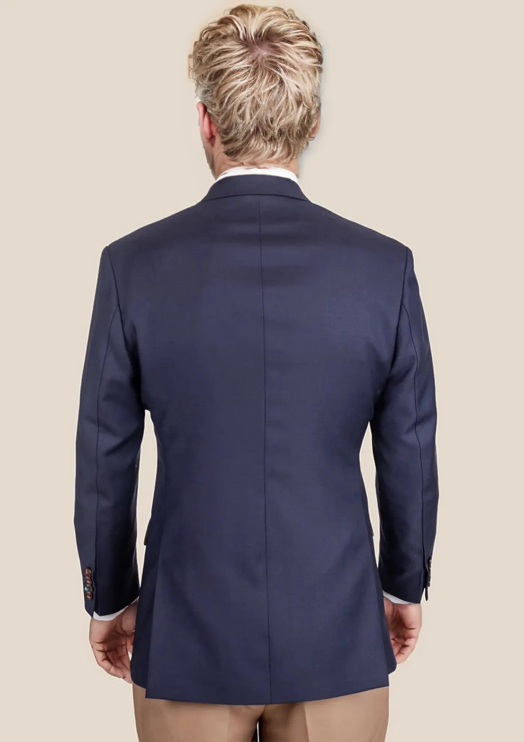 Ellis Stratos Blue Sharkskin Jacket - SARTORO