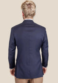 Ellis Stratos Blue Sharkskin Jacket - SARTORO