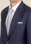 Ellis Stratos Blue Sharkskin Suit - SARTORO