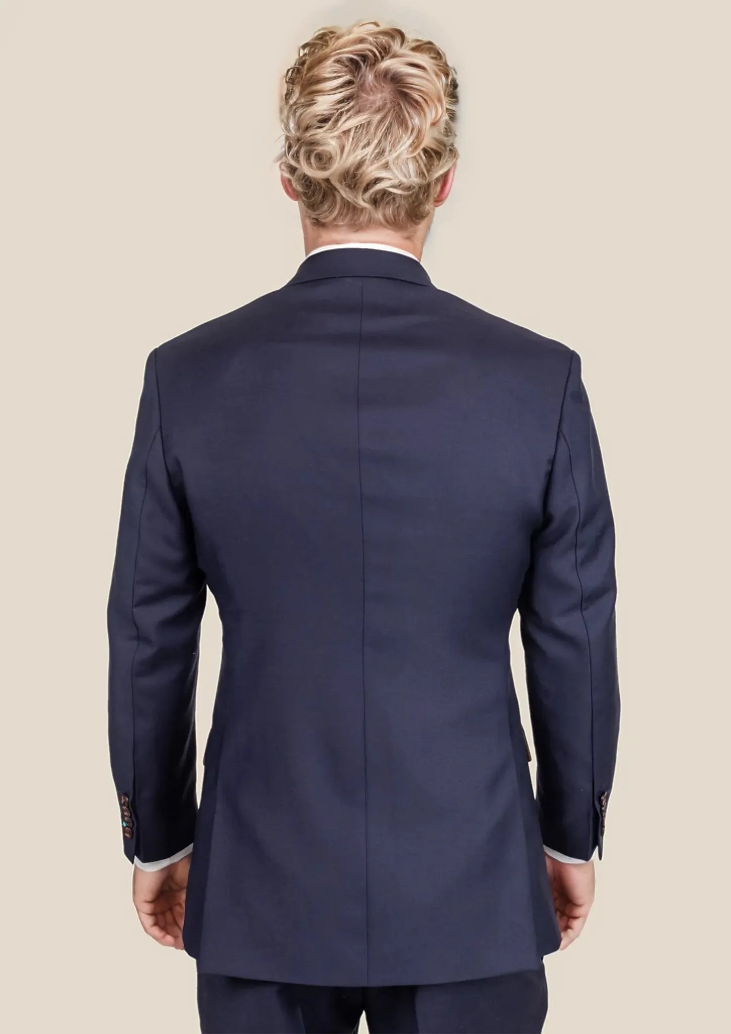 Ellis Stratos Blue Sharkskin Suit - SARTORO