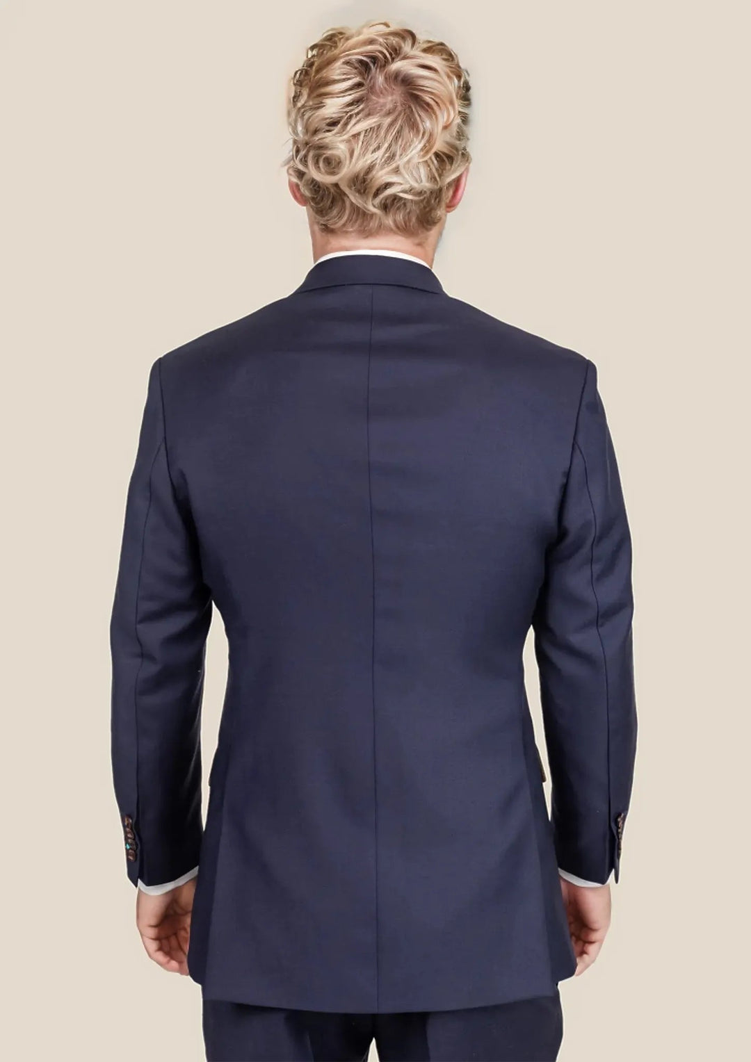 Ellis Stratos Blue Sharkskin Suit - SARTORO