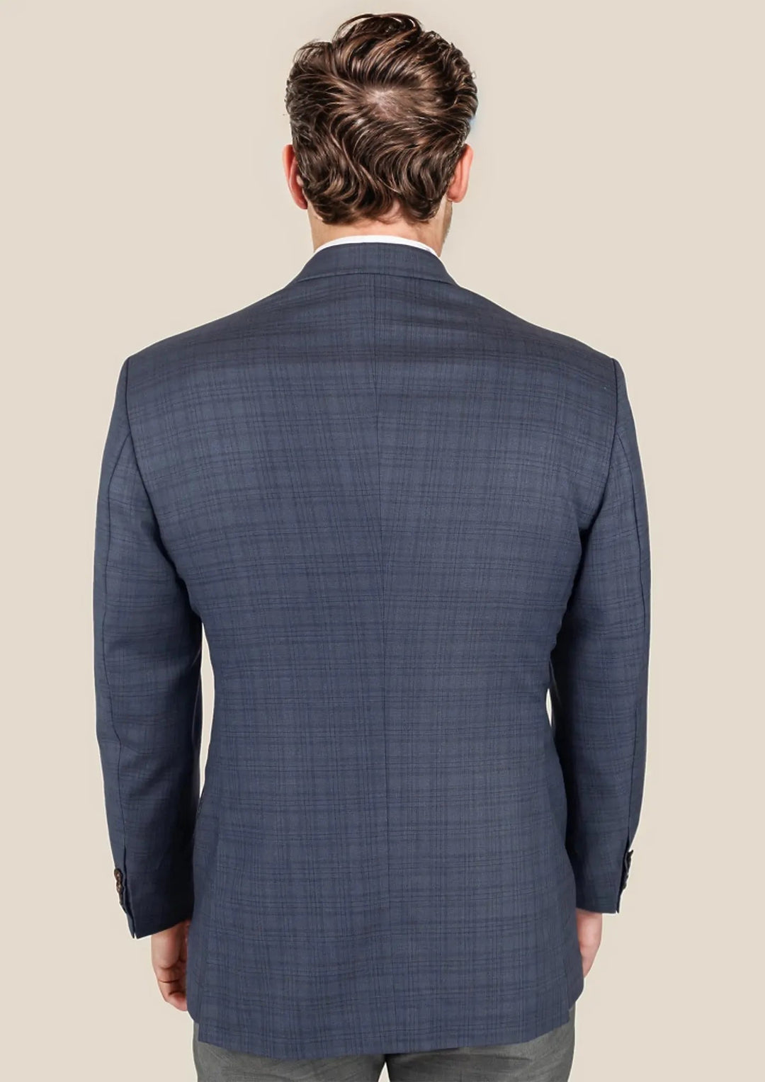 Ellis Twilight Blue Plaid Jacket - SARTORO