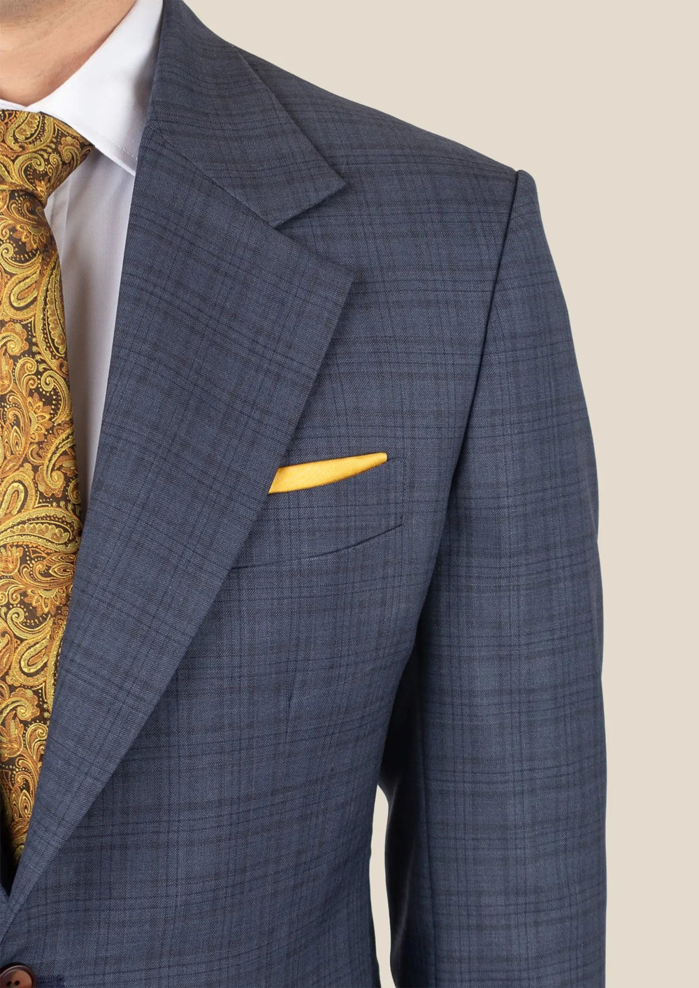 Ellis Twilight Blue Plaid Suit - SARTORO