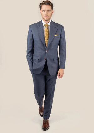 Ellis Twilight Blue Plaid Suit