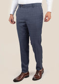 Ellis Twilight Blue Plaid Suit - SARTORO