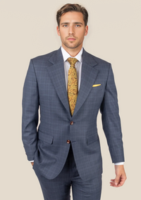 Ellis Twilight Blue Plaid Suit