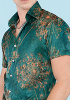 Emerald Lace Silk Shirt - SARTORO72