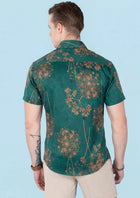 Emerald Lace Silk Shirt - SARTORO54