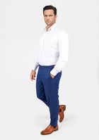 Empire Blue Windowpane Pants - SARTORO241