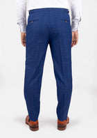 Empire Blue Windowpane Pants - SARTORO254