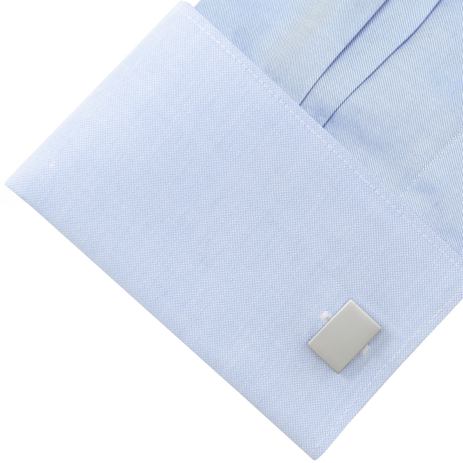Engravable Rectangle Cufflinks and Tie Bar Gift Set - SARTORO477