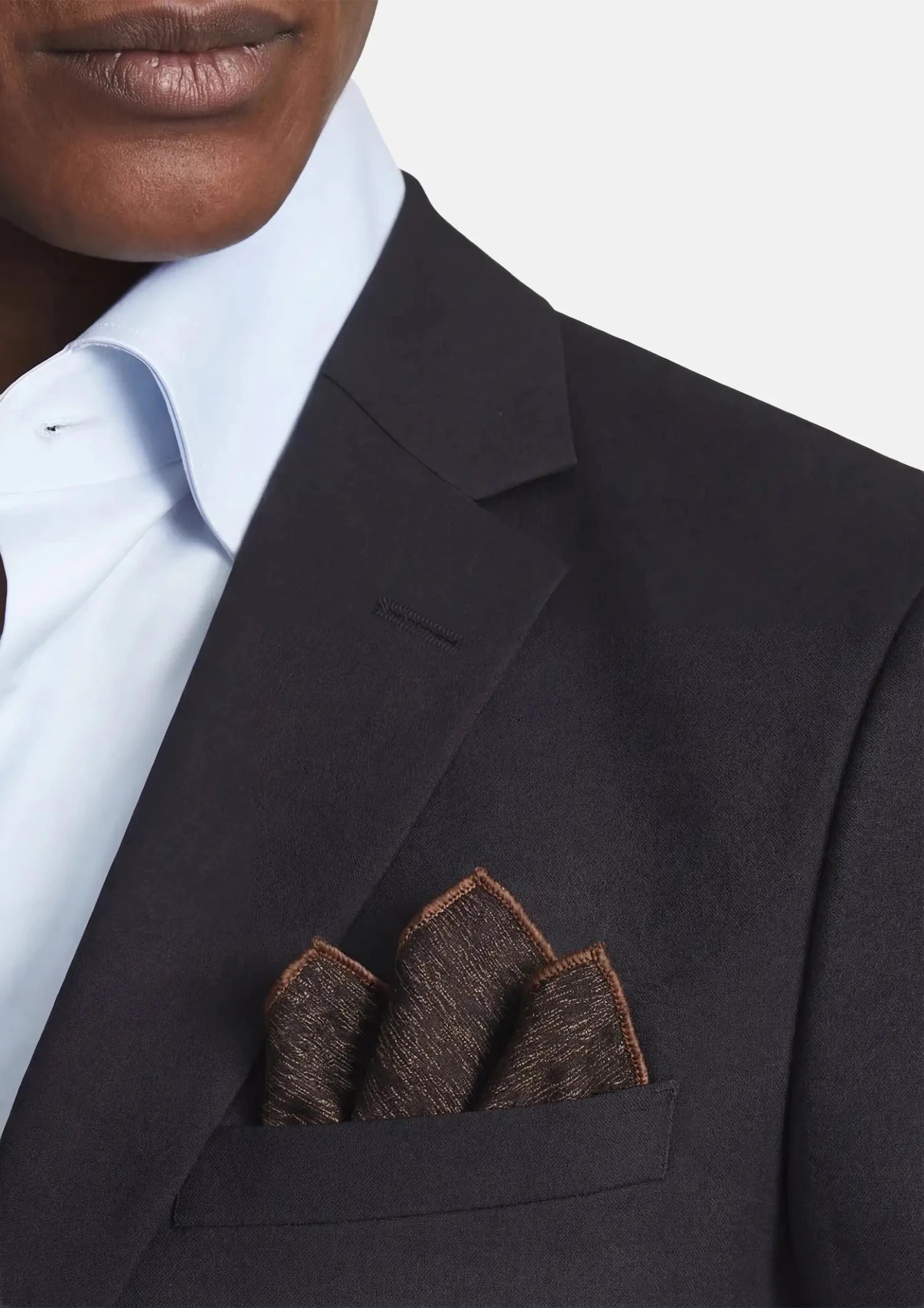 Espresso Grain Pocket Square - SARTORO631