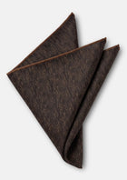 Espresso Grain Pocket Square - SARTORO454