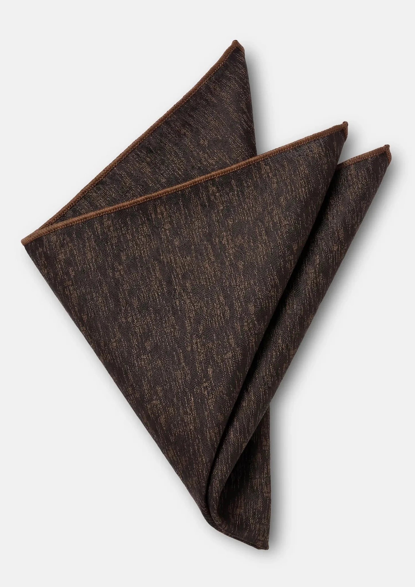 Espresso Grain Pocket Square - SARTORO643
