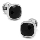 Faceted Onyx Cushion Stainless Steel 5-Stud Set - SARTORO164