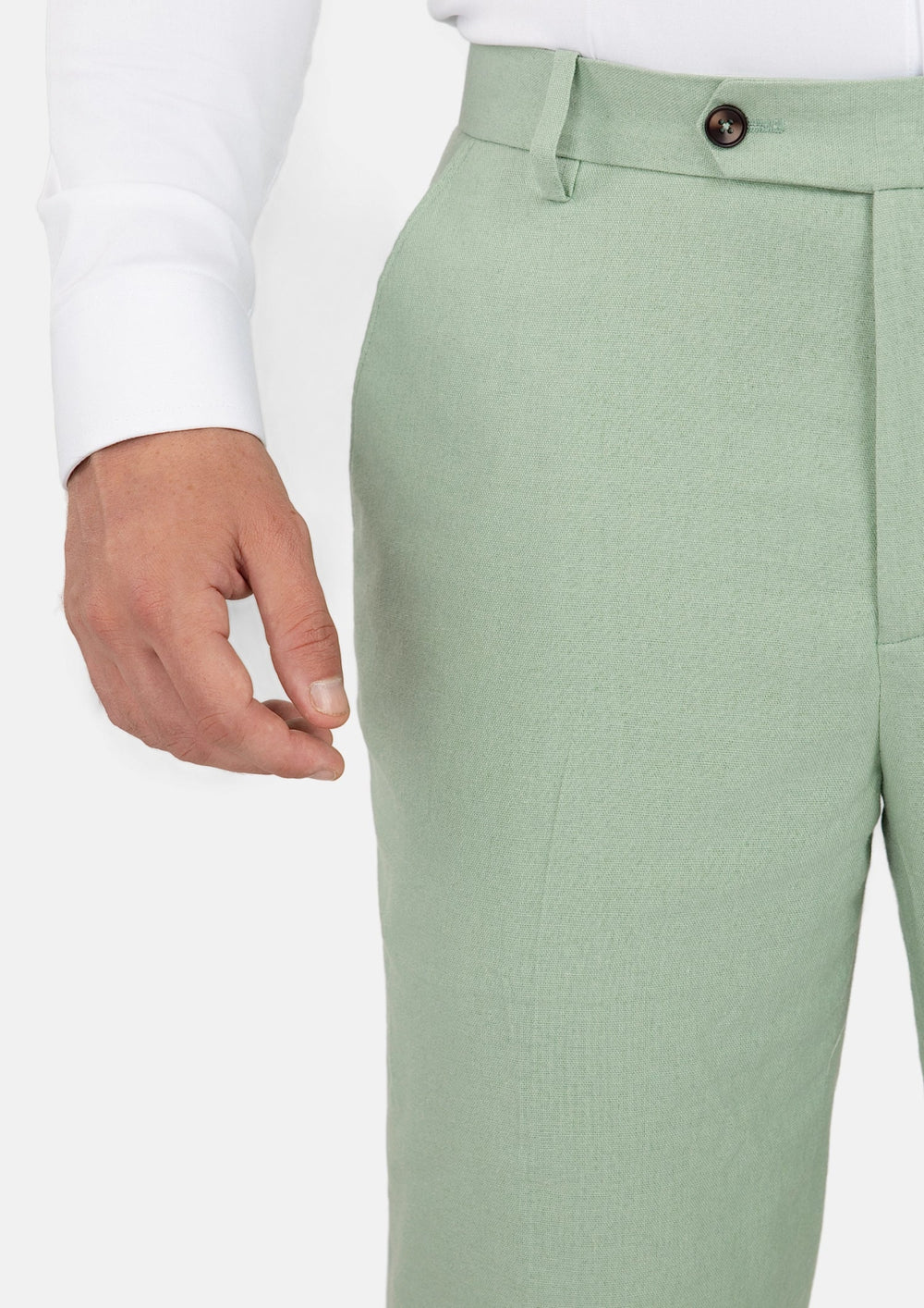Fern Green Linen Pants109