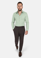 Fern Green Linen Shirt - SARTORO541