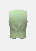 Fern Green Linen Vest - SARTORO