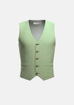 Fern Green Linen Blend Vest