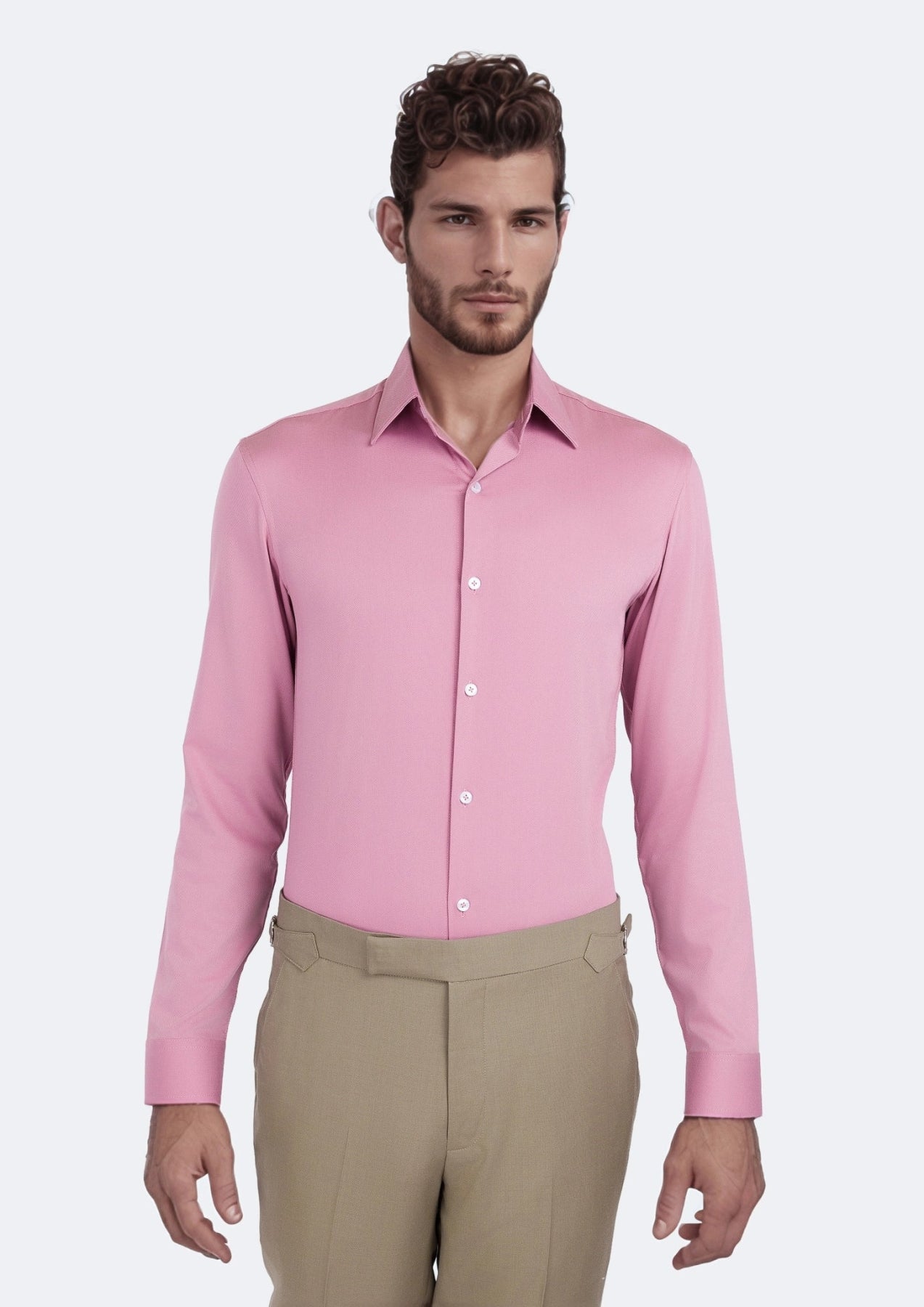 Flamingo Jacquard Bamboo Shirt - SARTORO