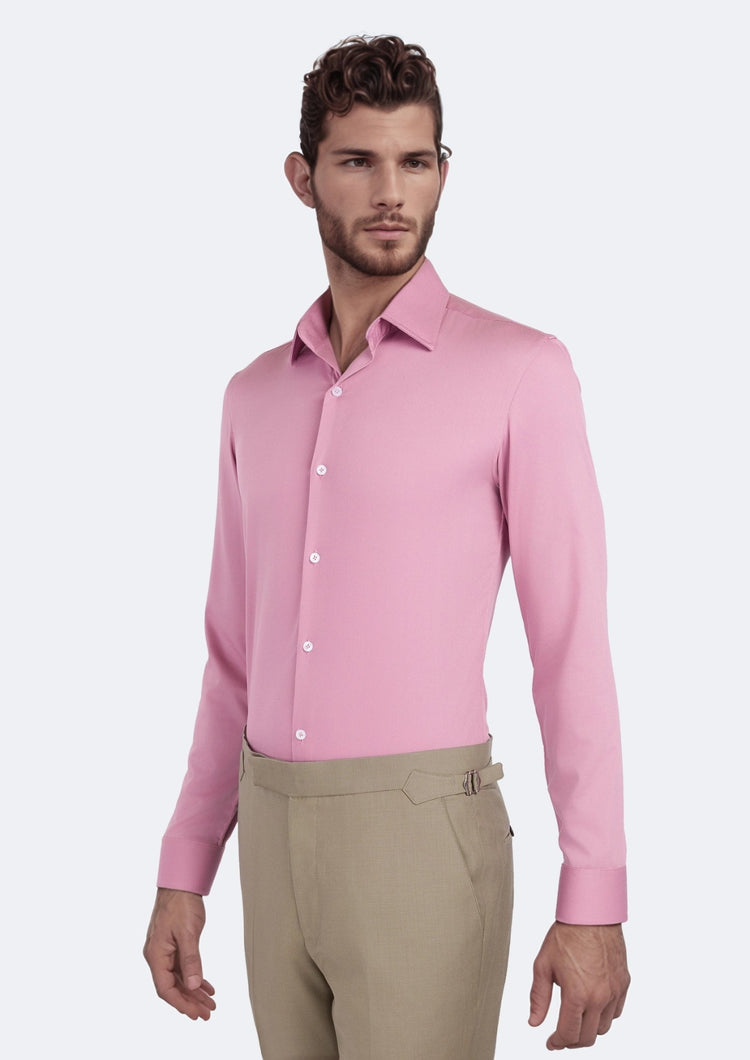 Flamingo Jacquard Bamboo Shirt - SARTORO