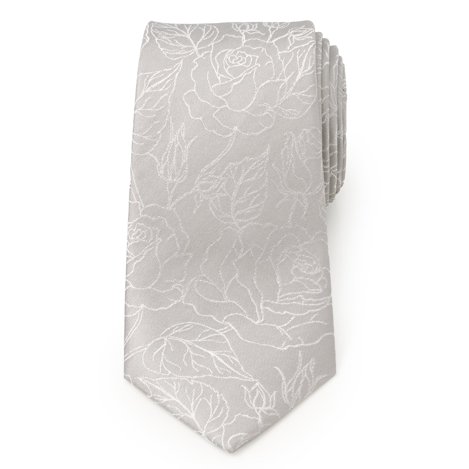 Floral Gray Men's Tie - SARTORO147