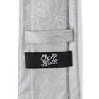 Floral Gray Men's Tie - SARTORO231