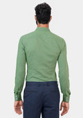 Forest Green Egyptian Cotton Broadcloth Shirt - SARTORO