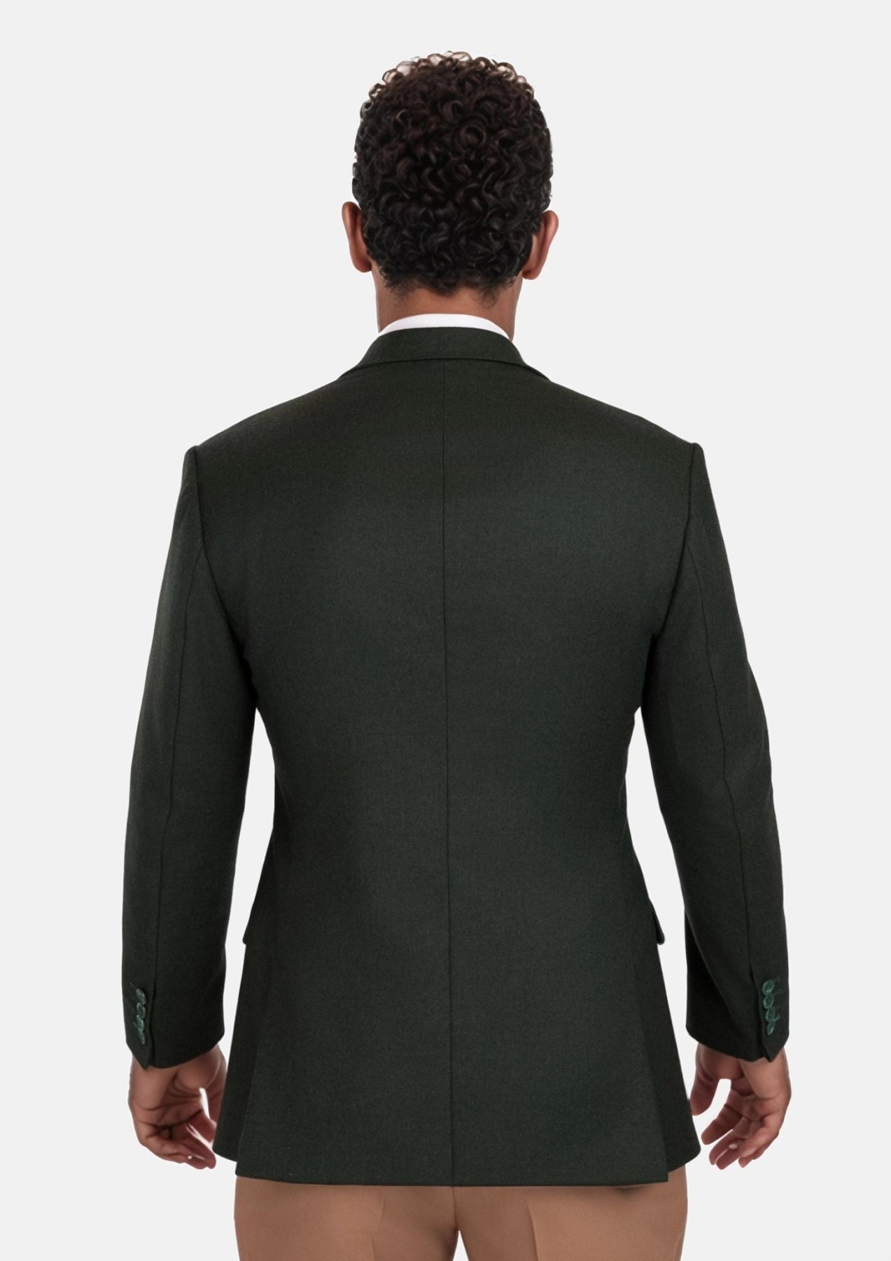 Forest Green Flannel Ellis Jacket - SARTORO