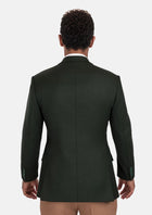 Forest Green Flannel Ellis Jacket - SARTORO457