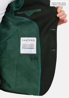 Forest Green Flannel Ellis Jacket - SARTORO237