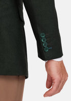 Forest Green Flannel Ellis Jacket - SARTORO287