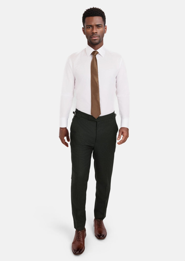 Forest Green Flannel Pants - SARTORO946