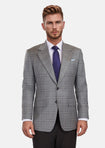 Fossil Grey Checked Ellis Jacket