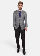 Fossil Grey Checked Ellis Jacket - SARTORO888