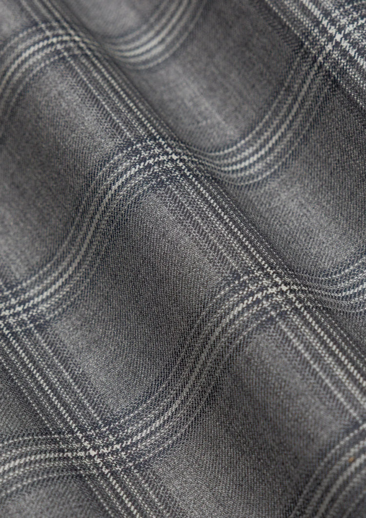 Fossil Grey Checked Ellis Jacket - SARTORO94