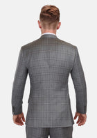 Fossil Grey Checked Ellis Suit - SARTORO222